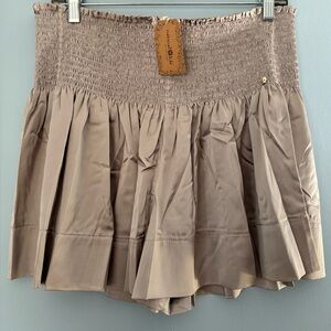 NATURAL LIFE High Waist Women Shorts - Tan